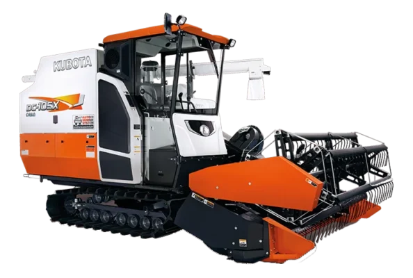 Máy cắt lúa kubota 105x