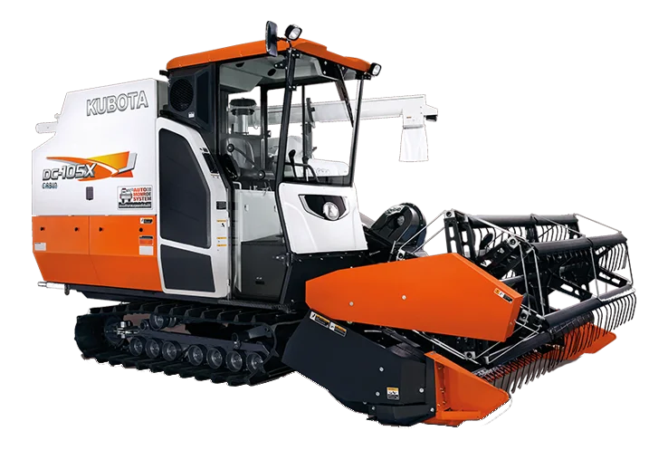 Máy cắt lúa kubota 105x