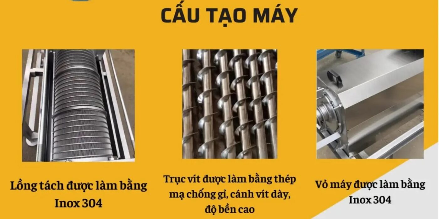 Cấu tạo máy tách phân Croptex MTP200