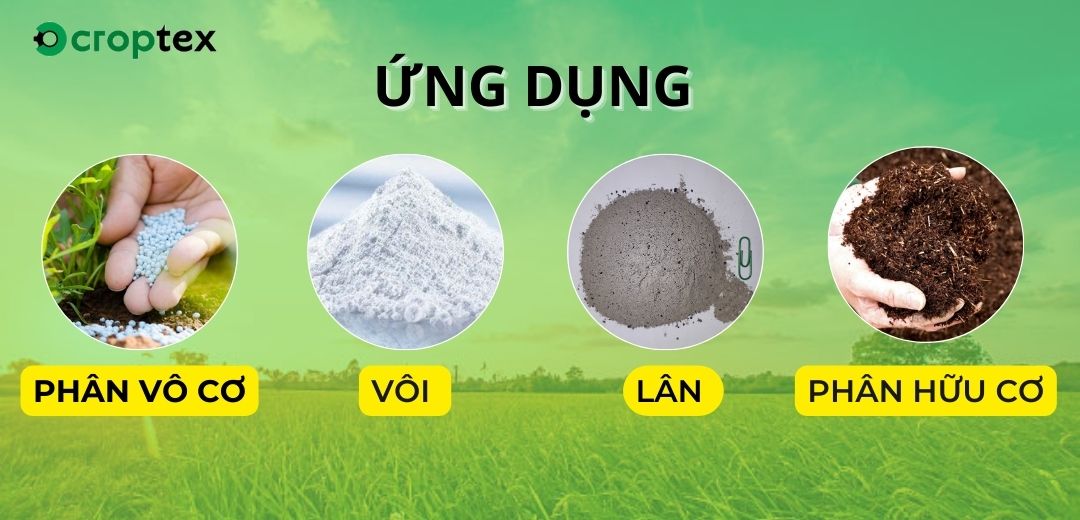 Ứng dụng của thùng rải phân Croptex RP400i