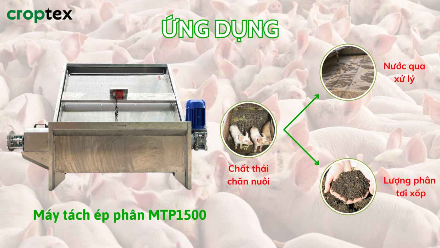 Ứng dụng máy tách ép phân máy tách ép phân