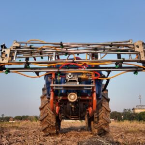 giàn phun thuốc sâu gắn máy cày croptex