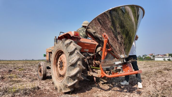 thùng rải phân vi sinh inox croptex