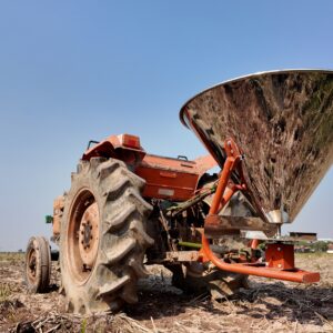 thùng rải phân vi sinh inox croptex