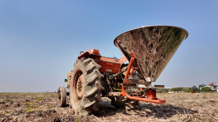 thùng rải phân vi sinh inox croptex