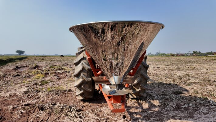 thùng rải phân vi sinh inox croptex