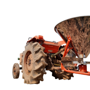 thùng rải phân vi sinh găn máy cày croptex