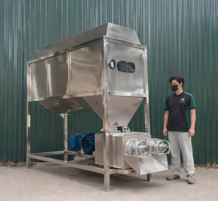 máy tách phân trống quay lớn