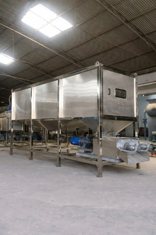 máy tách phân trống quay